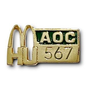 McDonald’s Pin HU AOC 567 Course 1997 Hamburger University Metal Lapel Pin